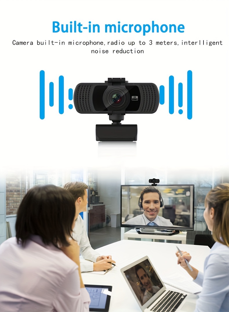 2k Home Computer Webcam Live Hd Camera Usb Laptop External - Temu