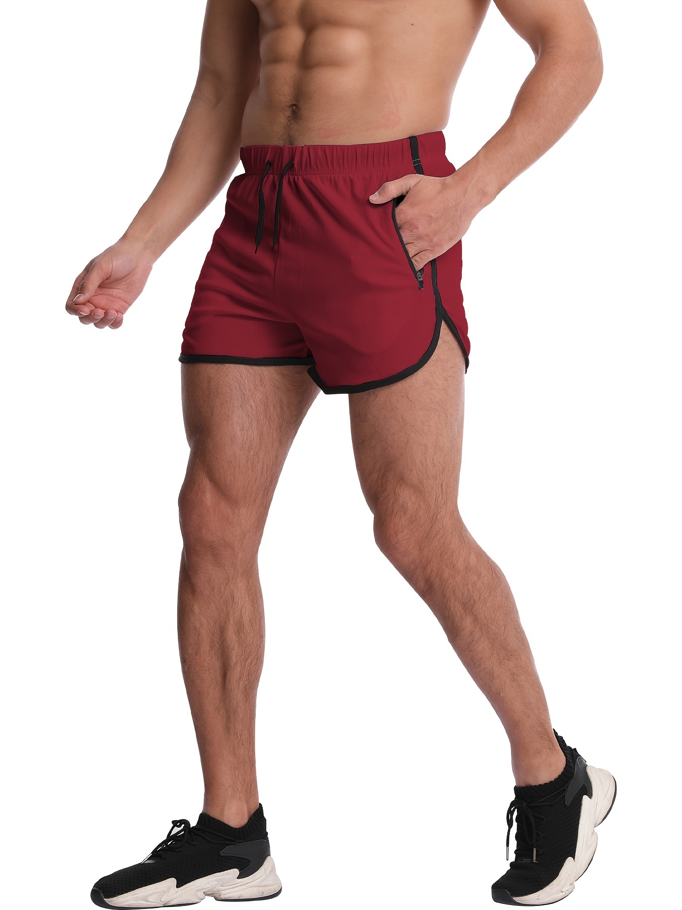 Men's Running Shorts Quick Dry Gym Athletic Workout Short - Temu Canada