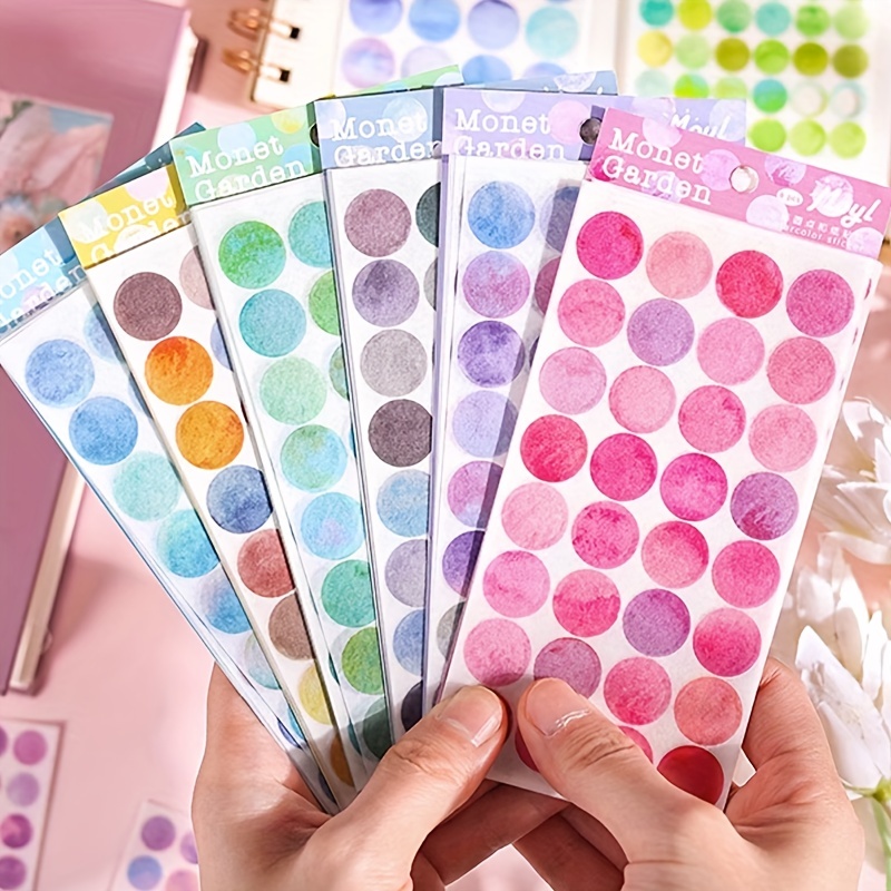 Dot Tape Colorful Polka Dot Dot Sticker Tape Paper - Temu