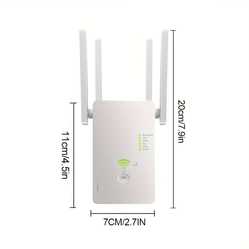 wifi extender repeater ap 1200mbps wifi signal booster for home office wireless dual band 2 4g 5g outdoor signal amplifier with ethernet port details 0