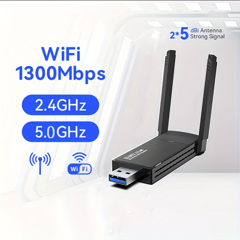 Adaptateur wifi usb Dual bande AC 1200Mbps 5Ghz antenne Usb