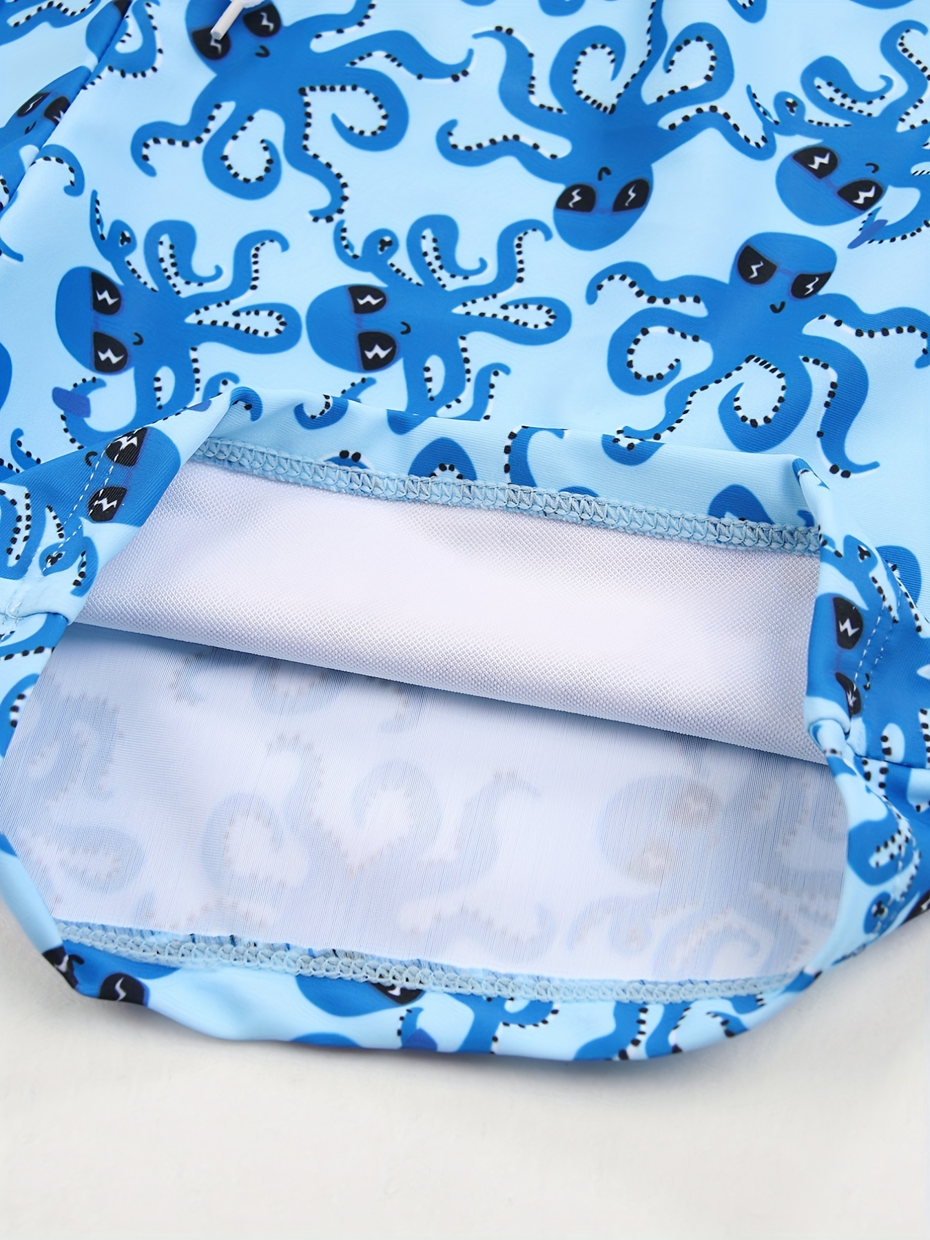 Trendy Cartoon Octopus With Sunglasses Pattern Quick Drying