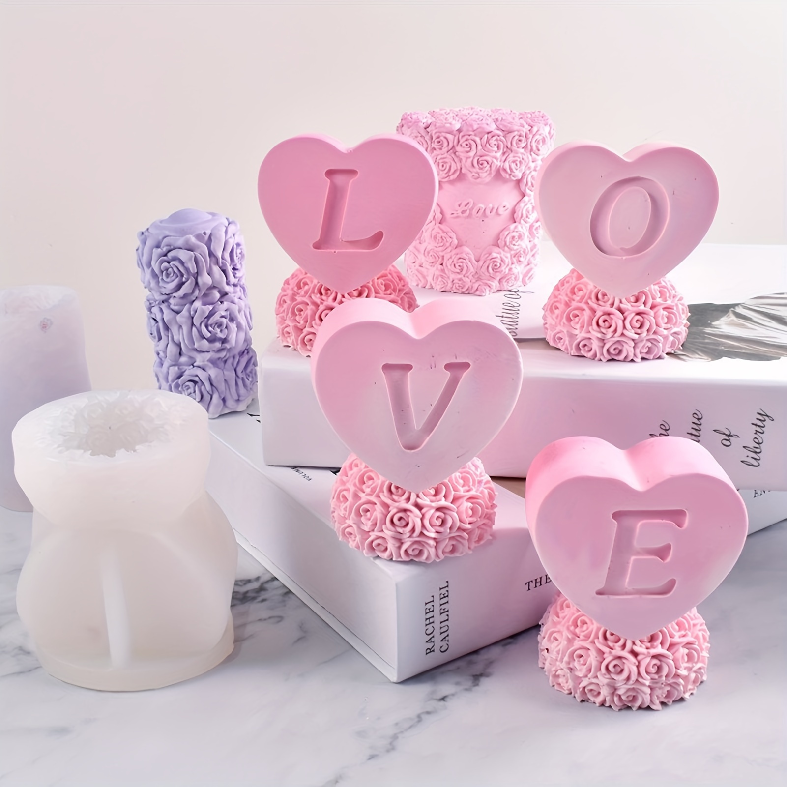 Diy Heart Door Candle Mold Heart shaped Coaster Valentine's - Temu