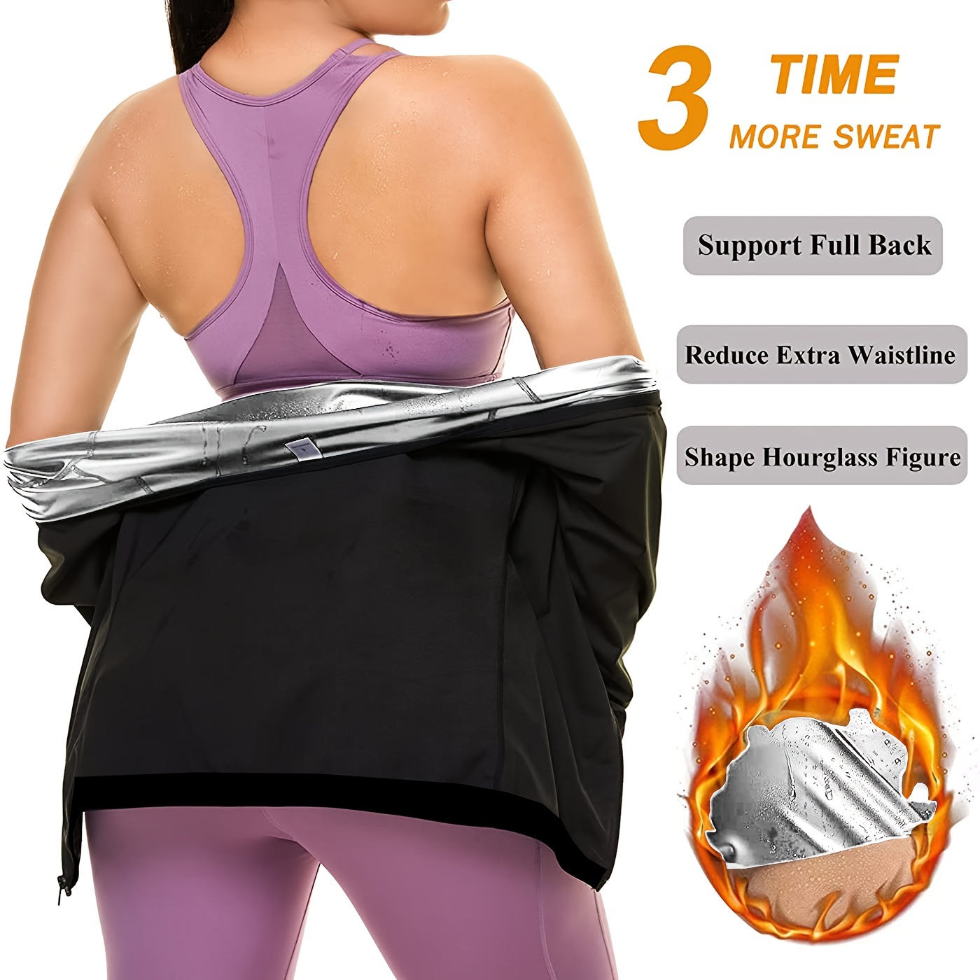 Waist Trimmer Women Sweat Body Shaper Waist Trainer Long - Temu Canada