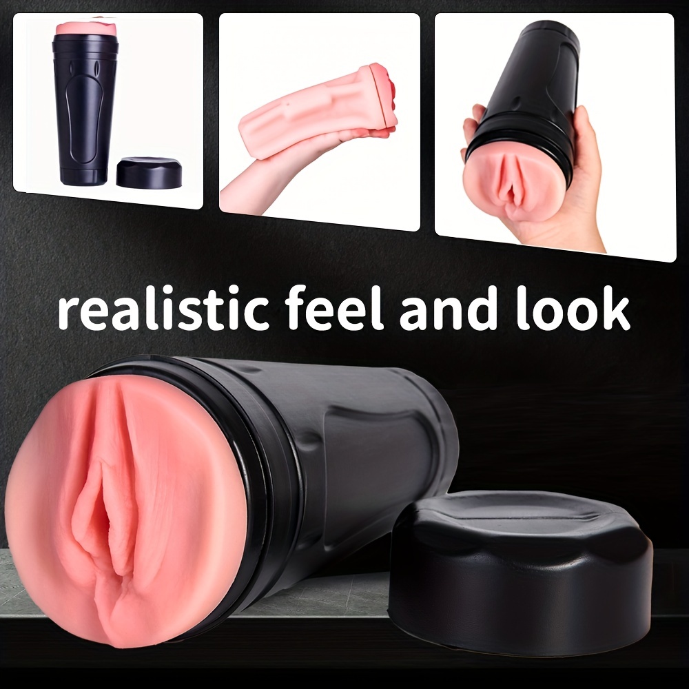 8 Inches Pocket Pussy Male Masturbator Cup Realistic Textured