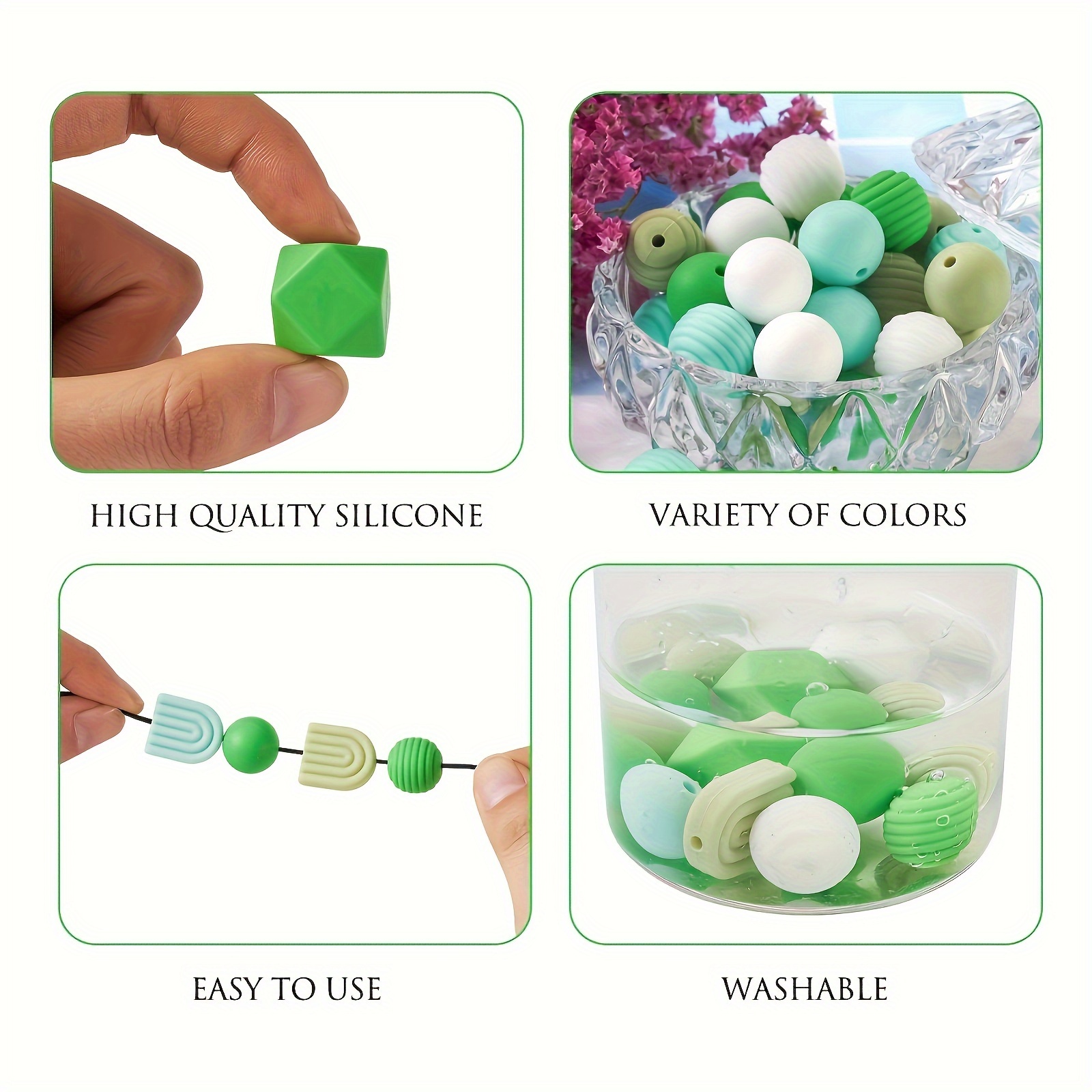 Mix Stripe Resin Beads Round Shape Spacer Beads Rainbow - Temu