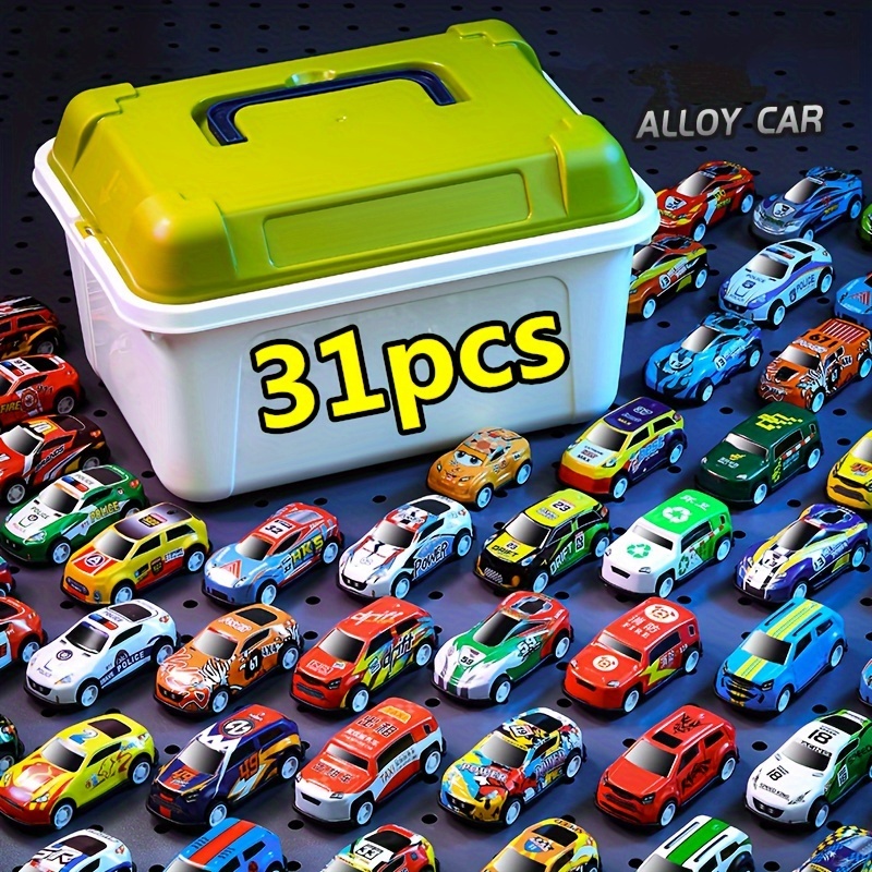 XIPEGPA 72-teiliges Rennwagen-Partygeschenk-Set, Mini-Rennautos