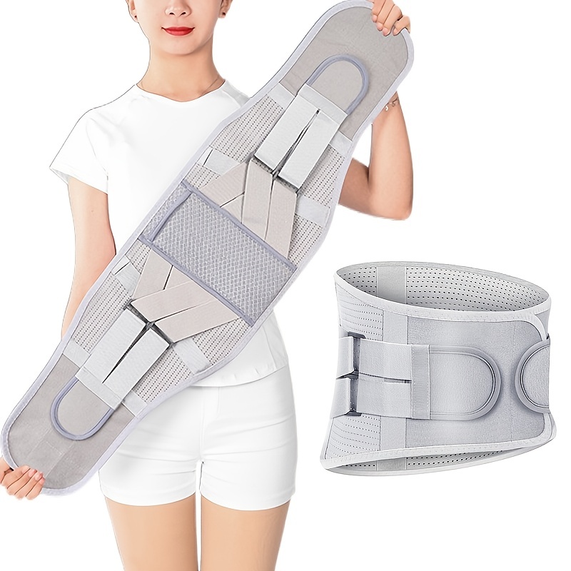 Heated Back Brace for Lower Back & Spine Pain Relief, Magnetic Back Belt  Lumbar Wrap for Herniated Disc and Scoliosis Pain Relief 