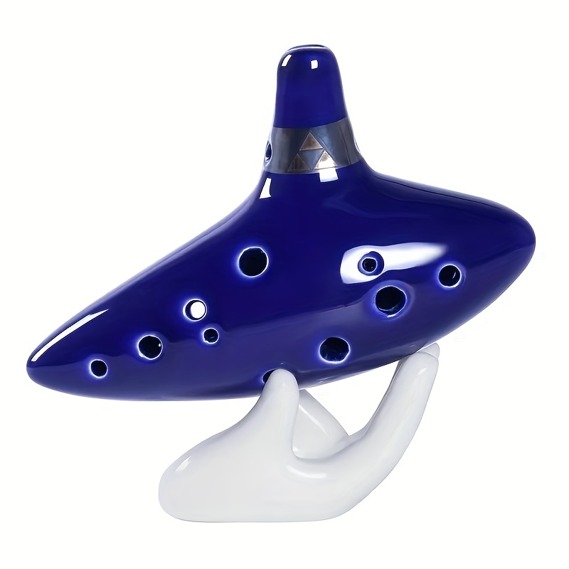  Silunkia Zelda Ocarina 12 Holes Alto C Tone with Song Book  (Songs From the Legend of Zelda) Ocarina Instrument with Display Stand as  Valentine's Day Gift, Ocarinas are Easy To Learn