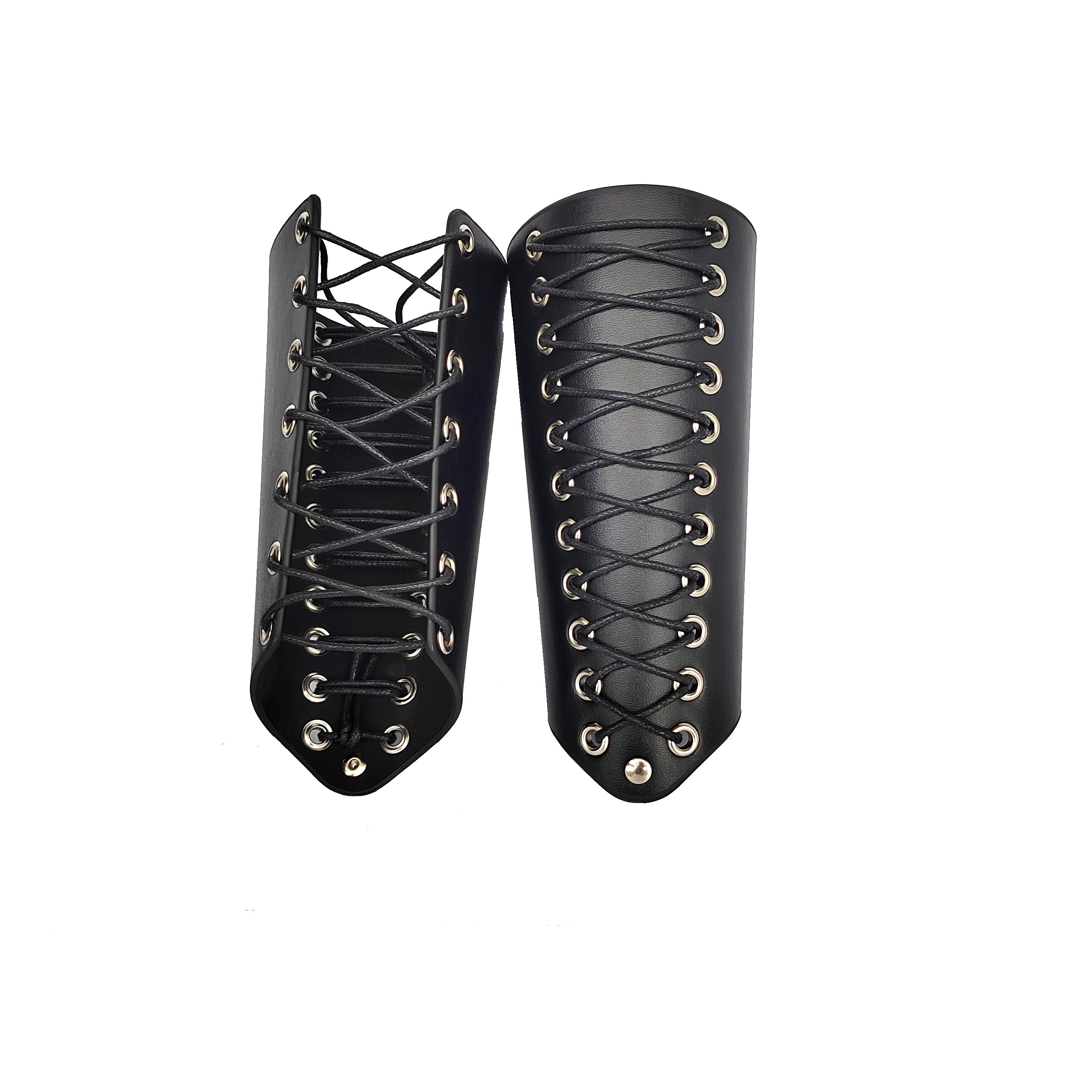 Punk Style PU Leather Wristbands Medieval Armbands Cuffs