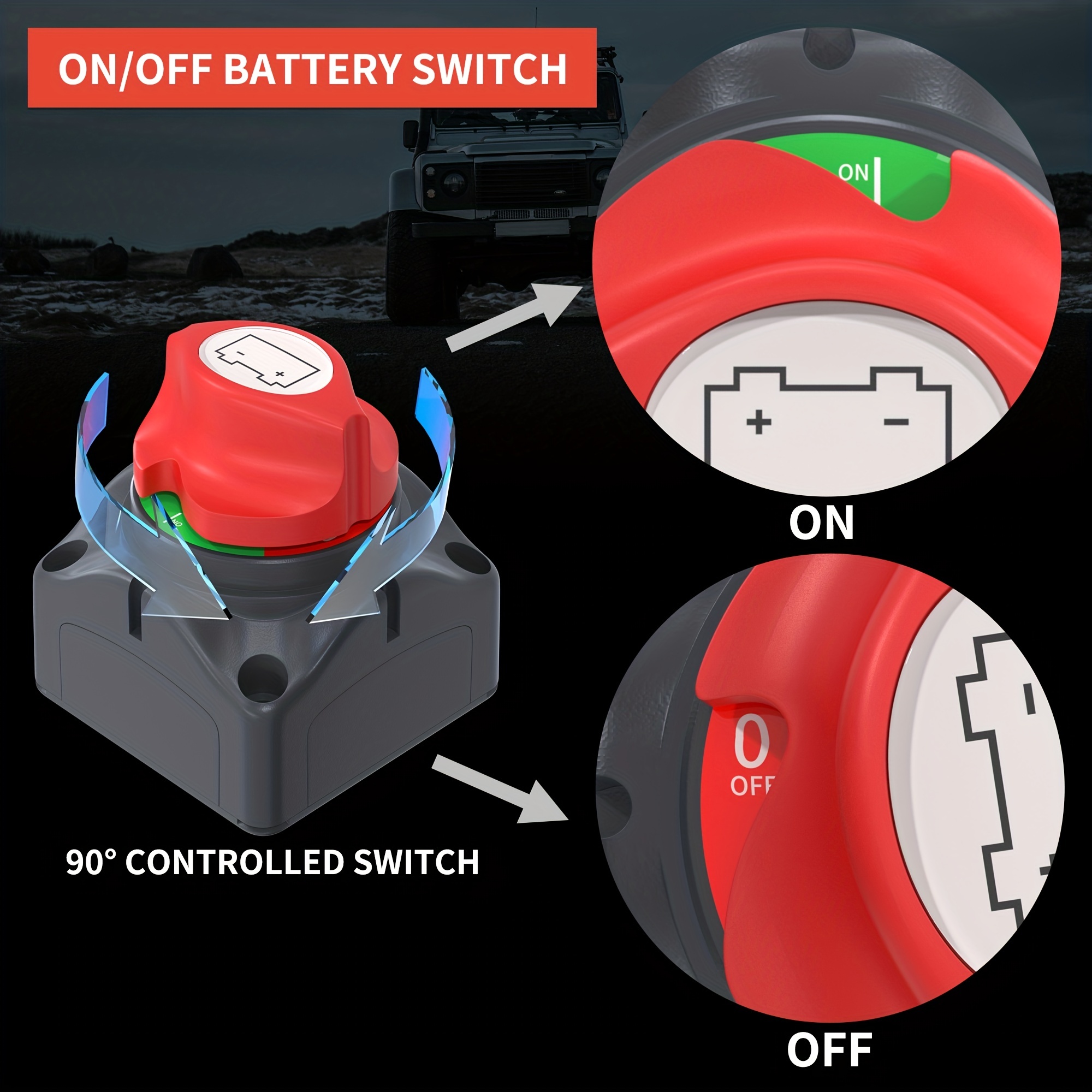 300a 12v Battery Isolator Switch Keep Marine Boat Car Rv Atv - Temu