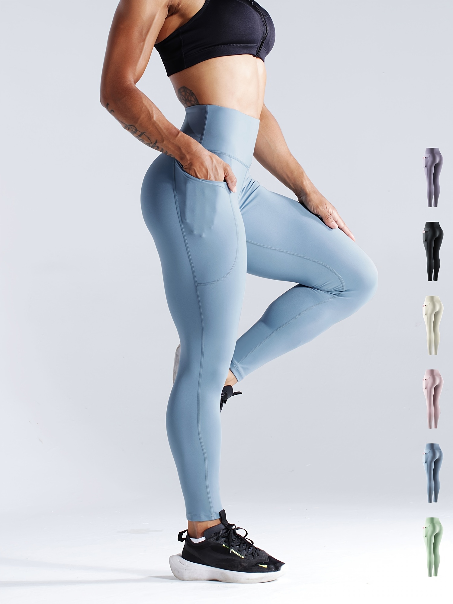 High Waist Mesh Yoga Leggings Breathable Comfortable Women's - Temu Canada