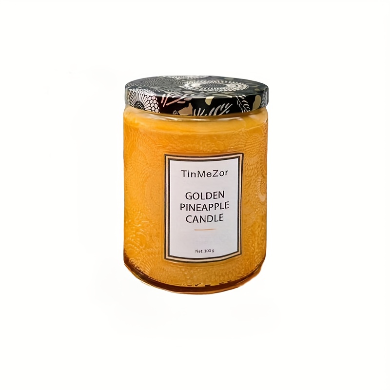 1pc 5.6 Oz Candele Profumate Per La Casa, Candela Di Soia Non Tossica,  Circa 30 Ore Di Lunga Durata, Miscela Di Olio Essenziale Naturale Calmante,  Barattolo Di Candela Per Aromaterapia Alla Vaniglia