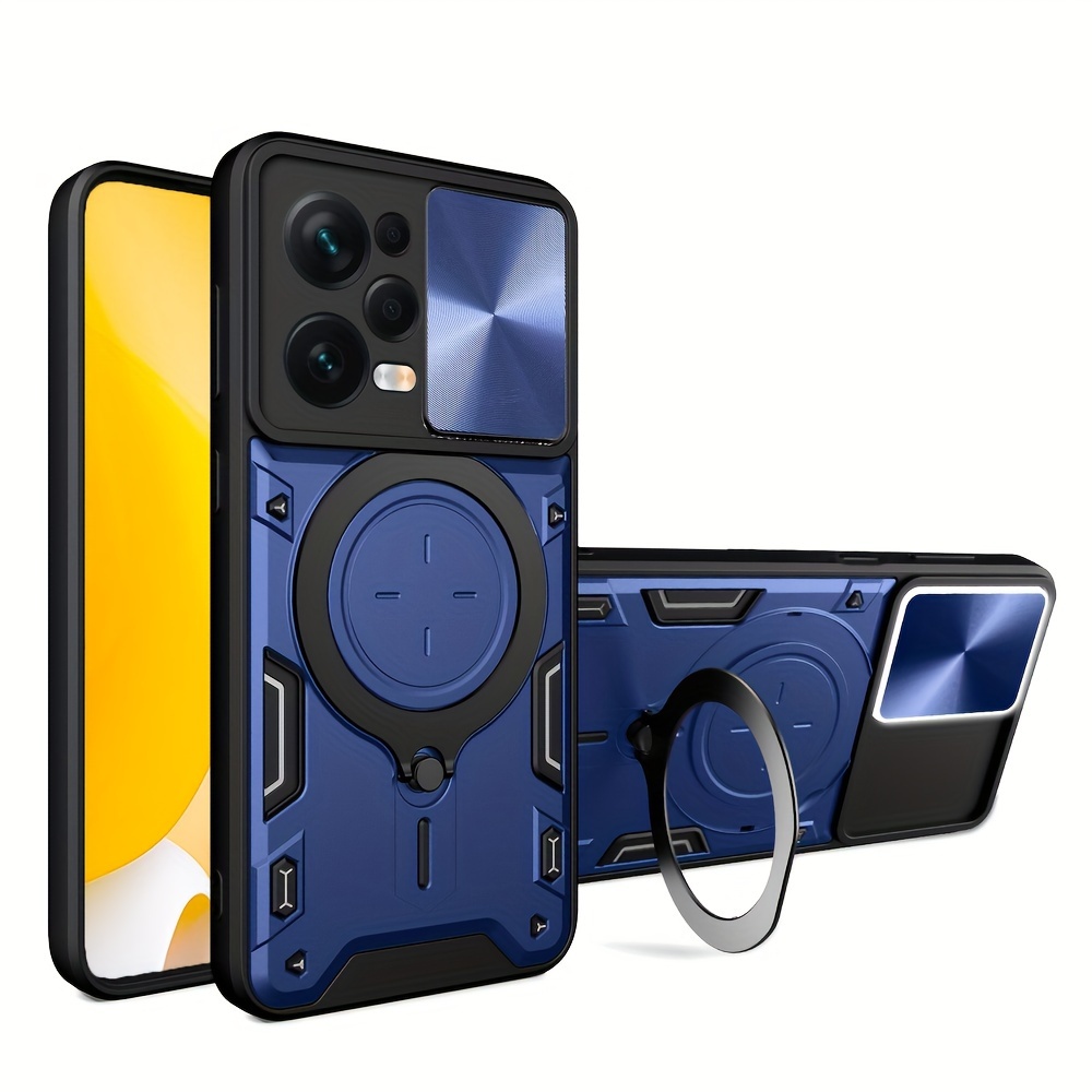 For Xiaomi Poco F5 Pro Case Poco F5 Pro Cover Ring Bracket Slide Camera  Protector Bumper Phone Cases For Poco X5 F5 Pro 5G Funda - AliExpress
