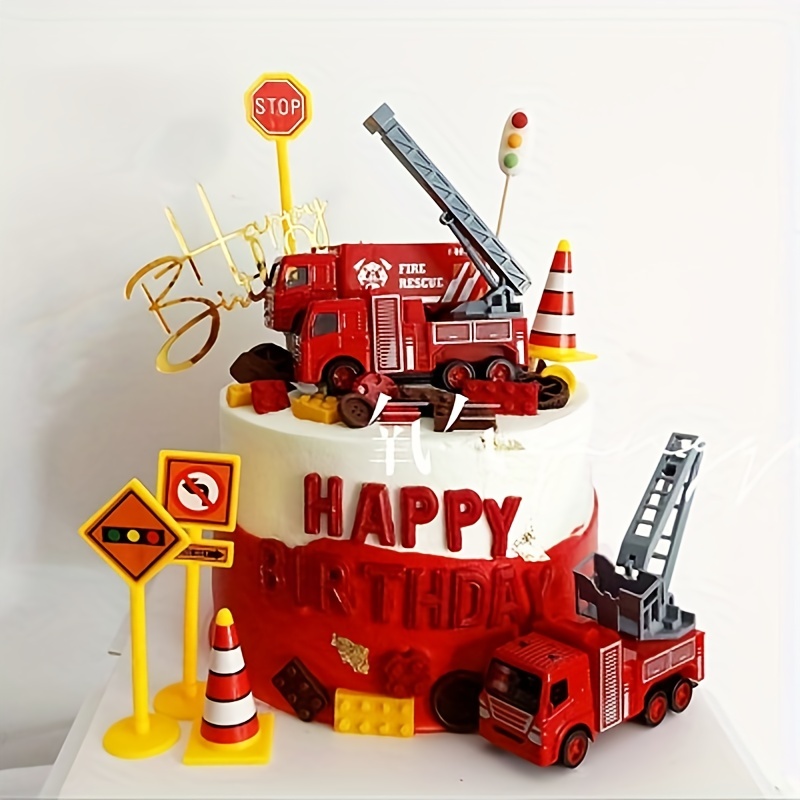 Firefighter 50th Birthday Cake - Decorated Cake by - CakesDecor