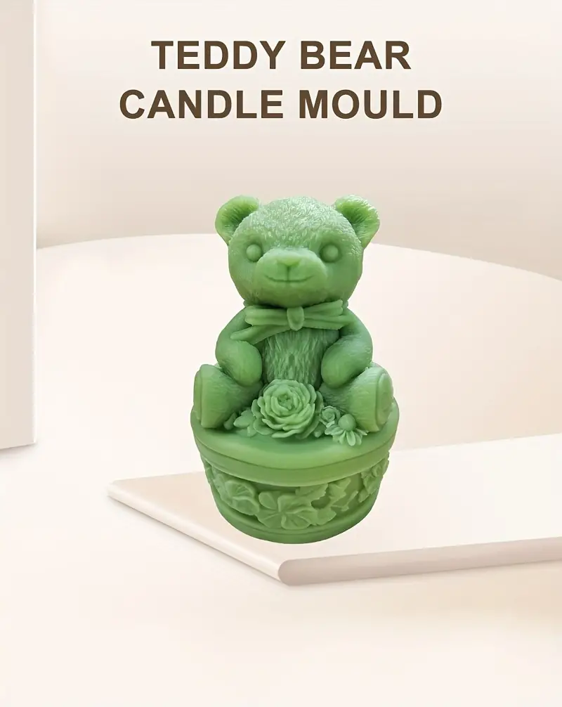 Bear Aromatherapy Candle Mold Cute Gift Decoration Base - Temu