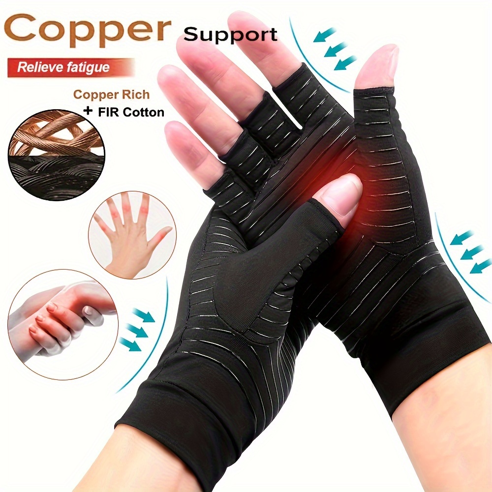 Women Fingerless Gloves Thin - Stretchy Soft Half Finger Gloves Typing  Gloves