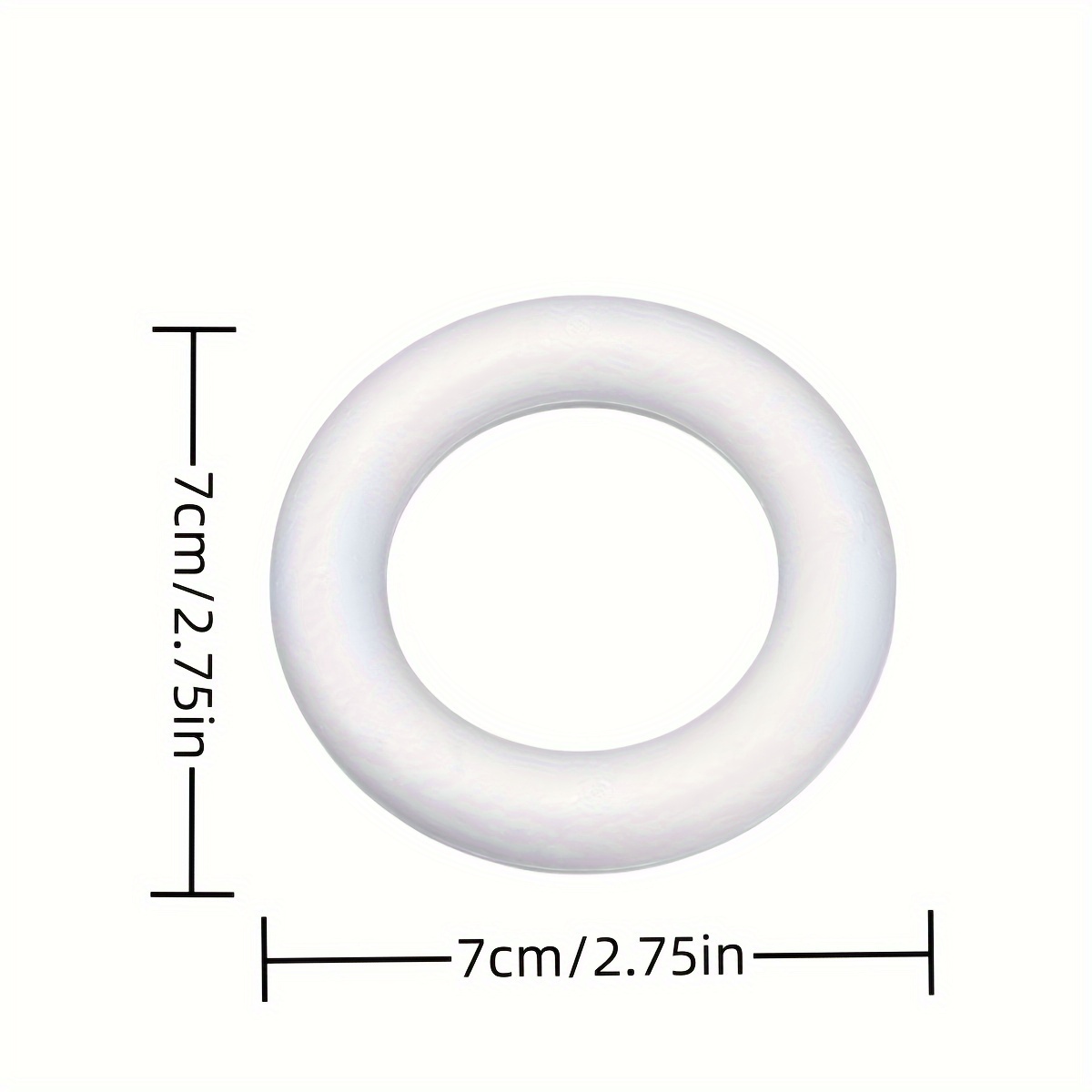 Craft Foam Wreath White Polystyrene Foam Ring Round Foam - Temu