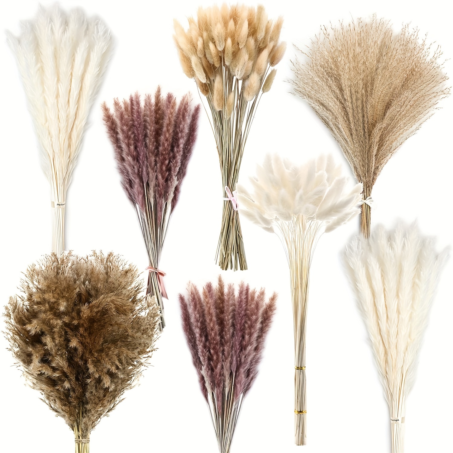 10pcs/20pcs Artificial Reeds 55cm/21.65in High Faux Fluffy Grass Pampas  Tree Branch For Floor Vases Filler In Bohemian Style Home Kitchen Room  Decoration Wedding Party Decoration Valentine's Day Decoration (Deep Pink)