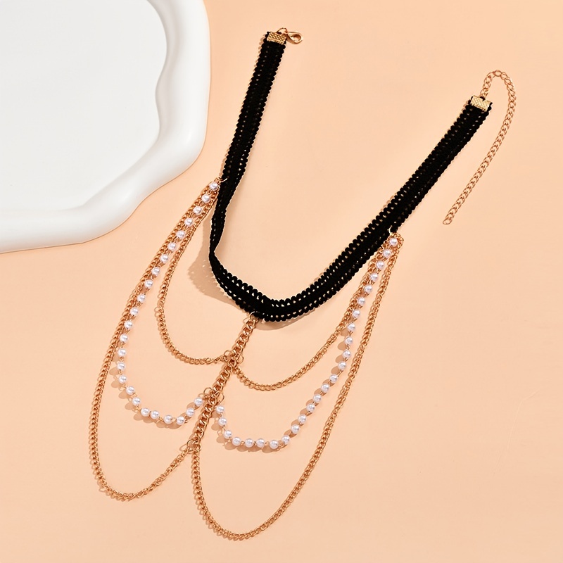 Stretch Layered Leg Chain Jewelry, Boho Style