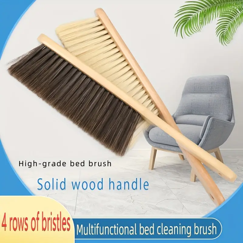 Bed Brush, Bed Sweeping Brush With Handle, Soft Bristle Brsuh