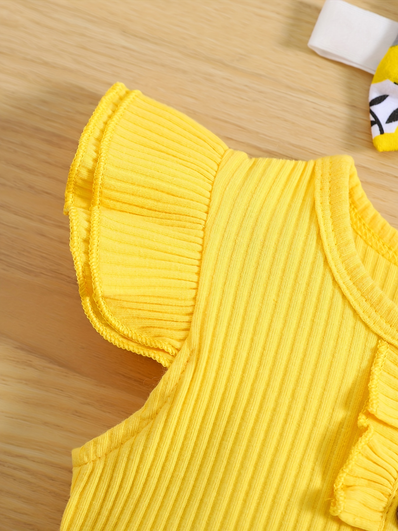 Girls Mustard Sweater & Shorts Outfit Set