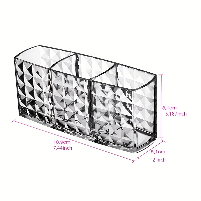 Transparent Acrylic Arc-shaped Makeup Brush Storage Tube, Cosmetic Desktop  Organizer Box, Suitable For Sorting Eyebrow Pencils, Lipsticks, Etc.