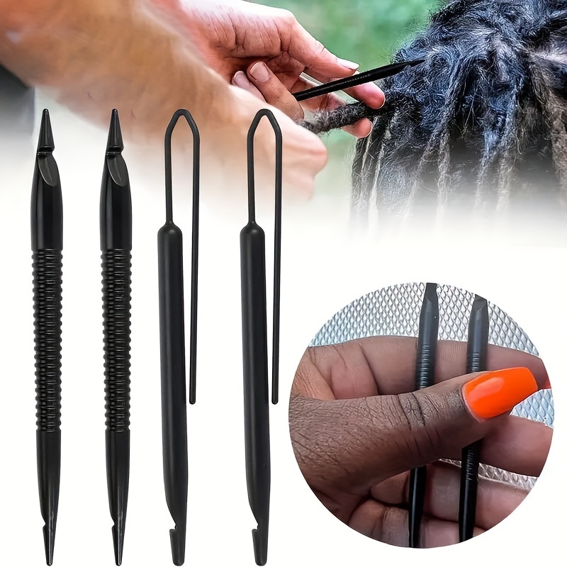 4 agujas de ganchillo de ganchillo/aguja micro para la extensión del pelo