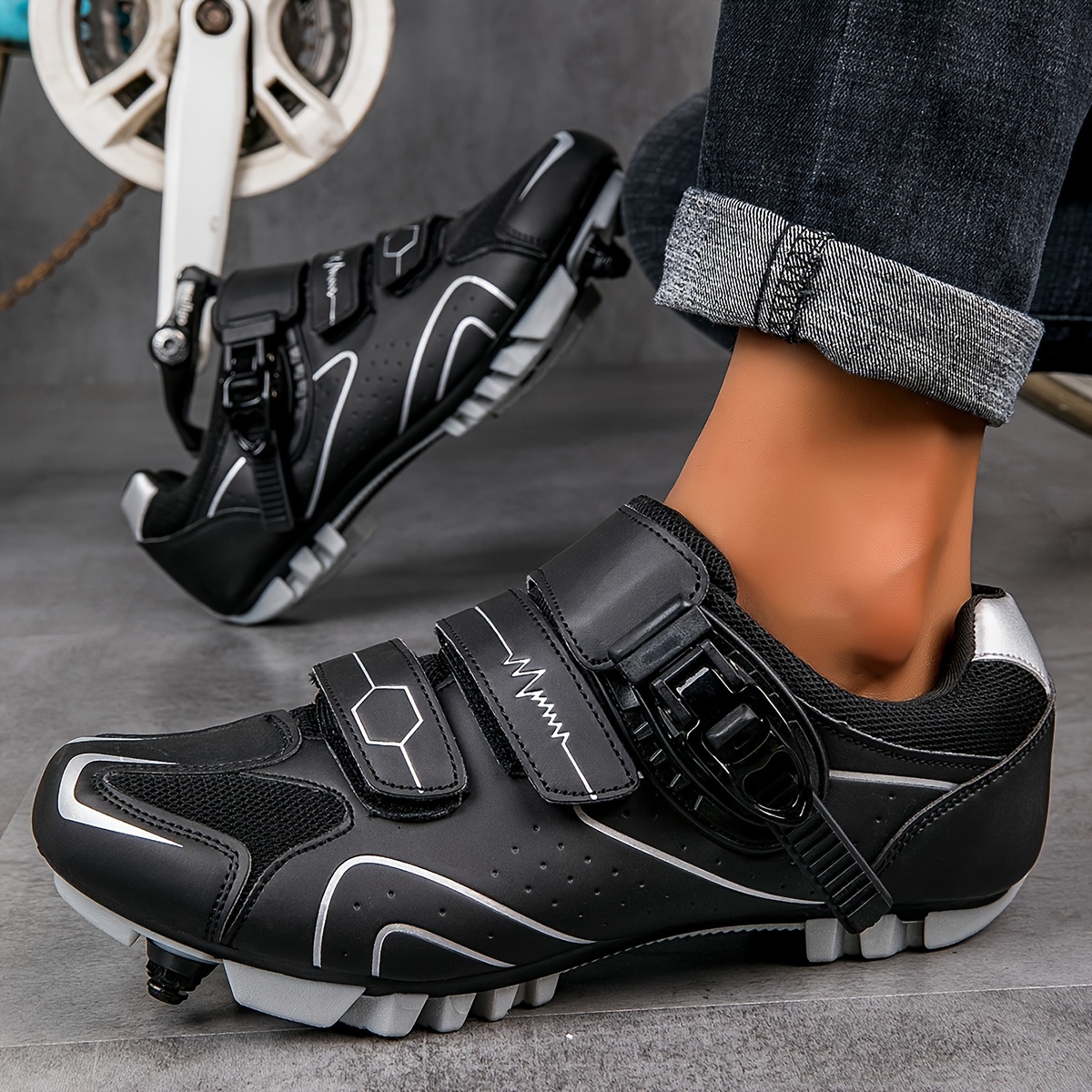 trendy unisex professional cycling sneakers breathable sport shoes for mountain bike ridding racing outdoor