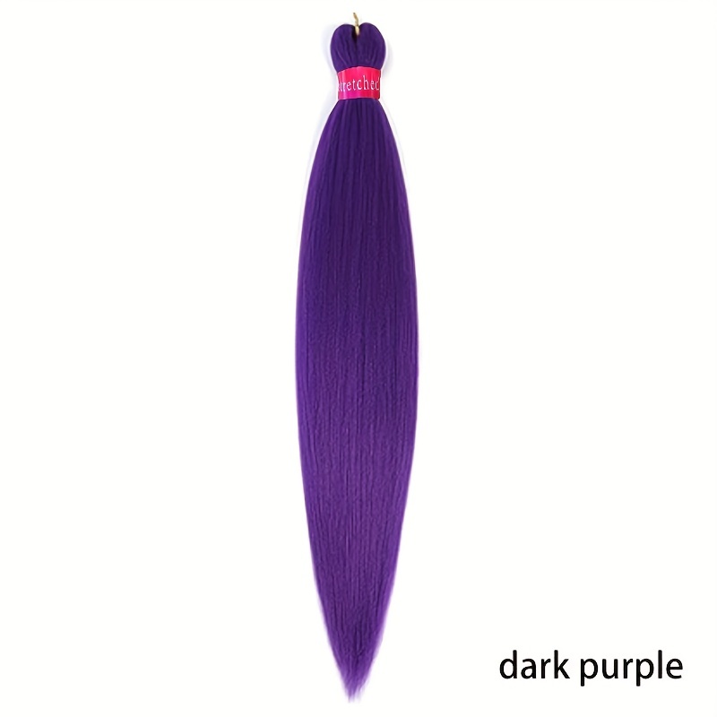 Purple Braiding Hair Pre Stretched 14 inch 3 Packs Kids Braiding Hair Soft  Yaki Texture, Itch Free, Hot Water Setting Synthetic Hair Extensions for
