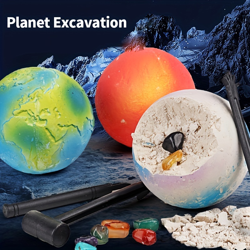 

Children's Planet Excavation Toys, Solar System Planet Gemstone Excavation, Puzzle Archaeology Excavation, Boys And Girls Science Toy Gifts