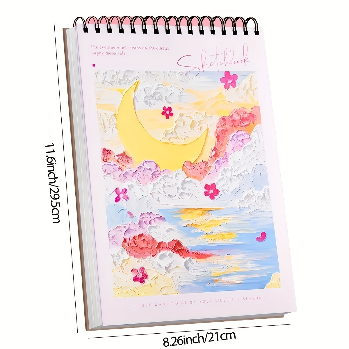 A4 Oil Painting Coil Up Flip Sketch Book Watercolor Painting - Temu