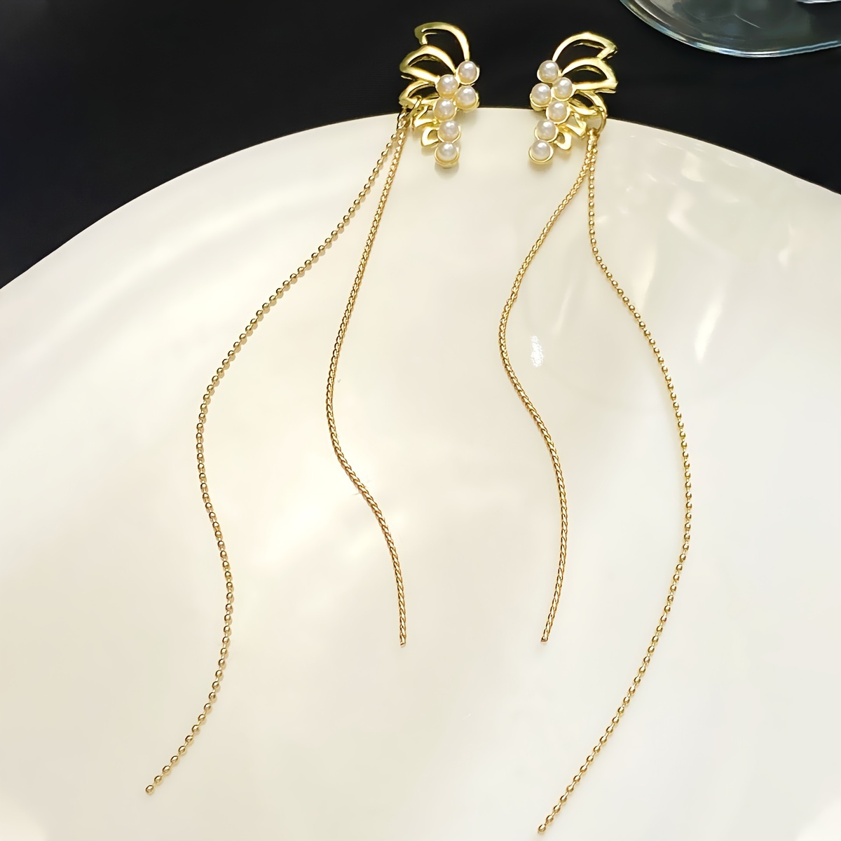 Boucles D'oreilles à Tige Avec Drapeau De L'Ukraine - Verre Dôme, Peridot Créé - Alliage Plaqué - 6