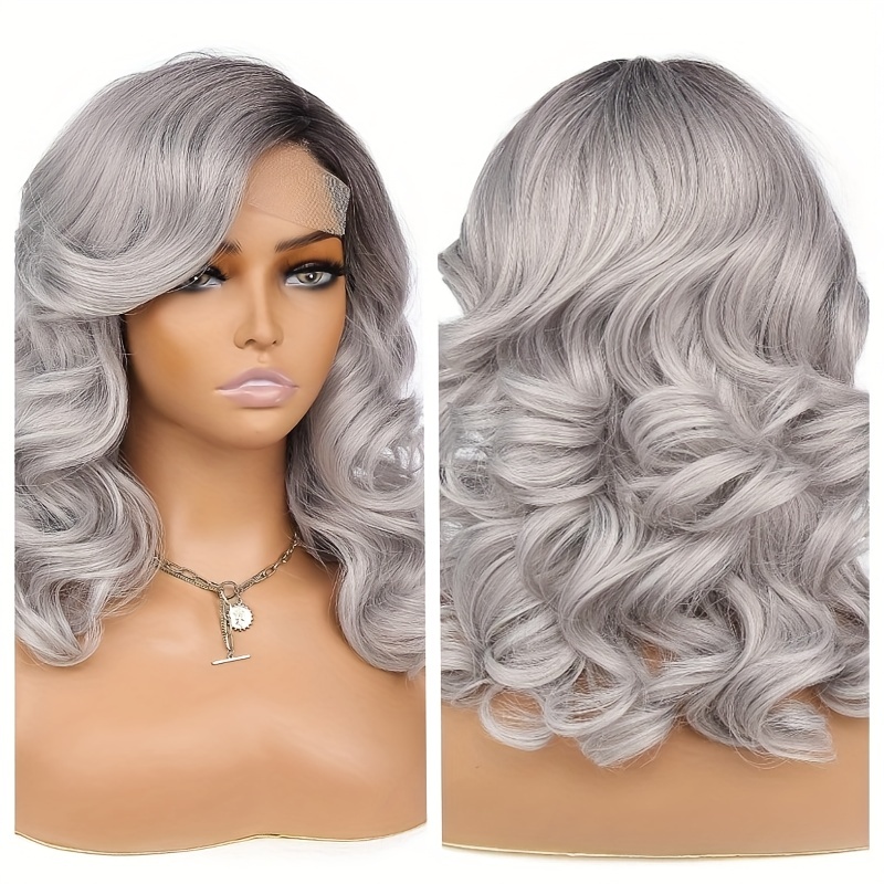 Shoulder Length Loose Wave Wig Synthetic Woven Wig
