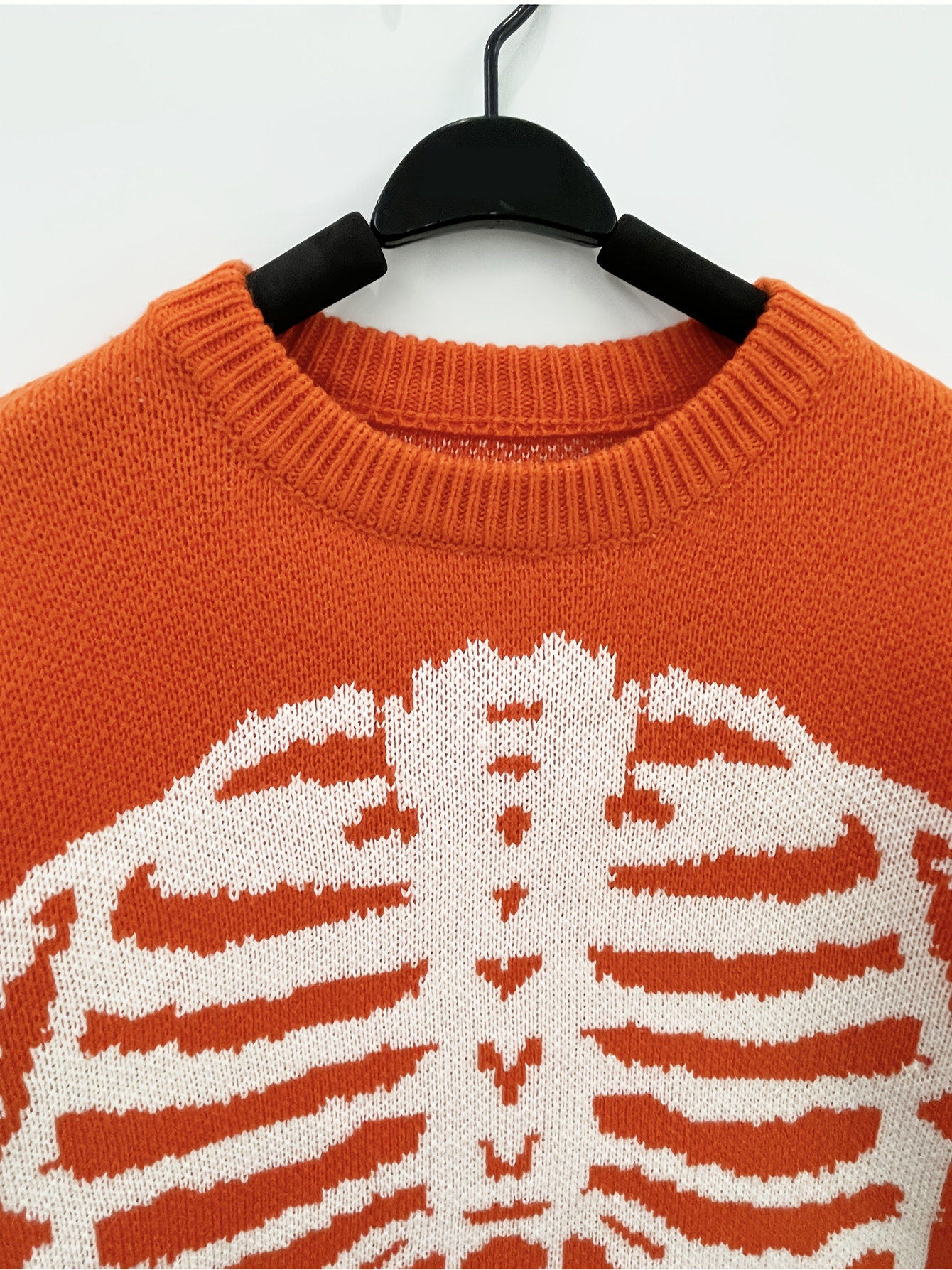 Pull Homme Col Rond Orange