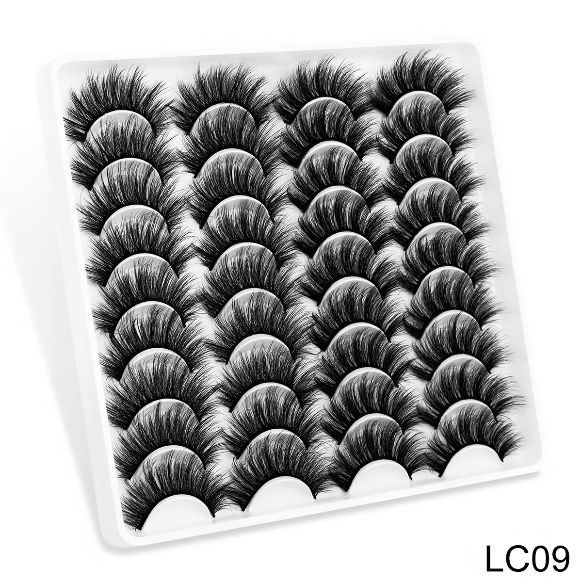 18 Pairs 3D Mink Eyelashes Natural Fluffy False Eyelashes Dramatic Long Eyelash