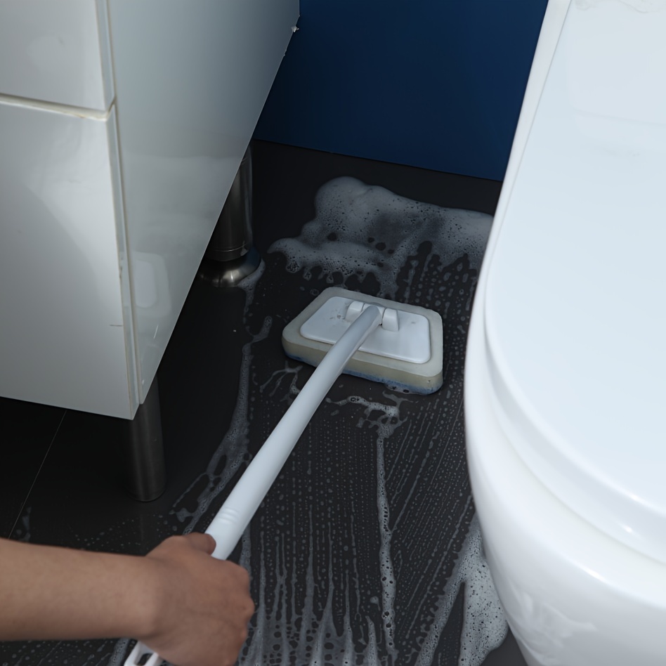 Stretchable Floor Scrubber with Hard Bristle and Sponge Brushes, Adjustable  Light Detachable Kitchen Brush, Used for Floor Shower Bathroom Bathtub