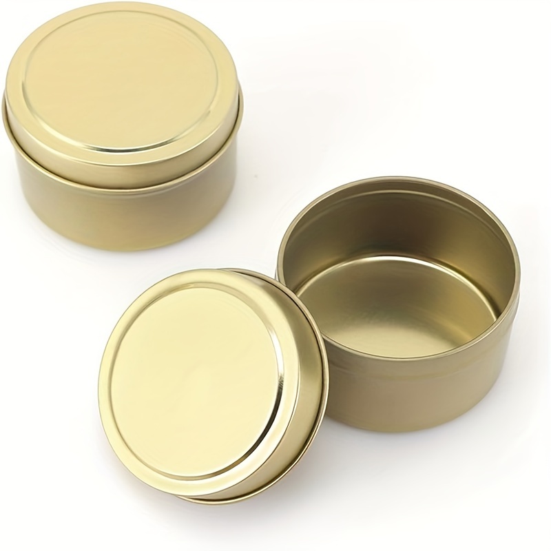Candle Tins Round Metal Tins With Lids For Candle - Temu