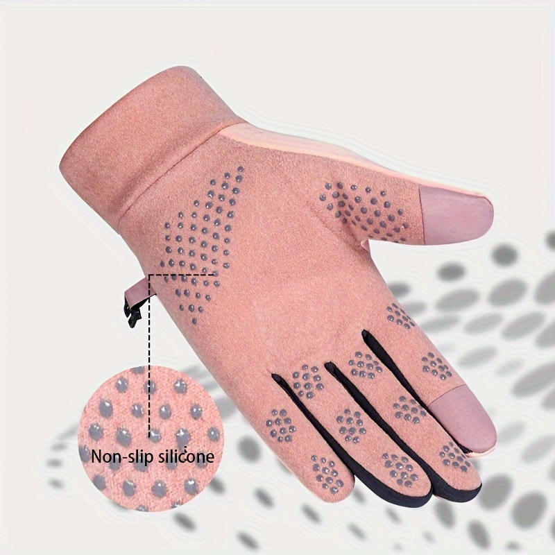 Guantes Esquí Invierno Estampado Letras Mujer Guantes - Temu Chile