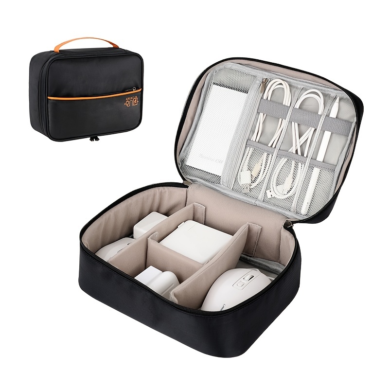 Travel Cable Organizer Bag, Electronic Accessories Portable Storage Bag For Cable  Cord Earphone - Temu