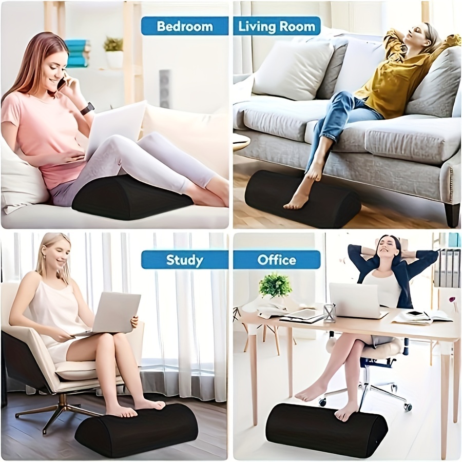 Ergonomic Office Desk Foot Rest - Under Desk Footrest With Washable Cover - Desk  Foot Stool Work From Home Accessories - Foam Foot Stool Rocker, Office  Footrests - Temu Lithuania