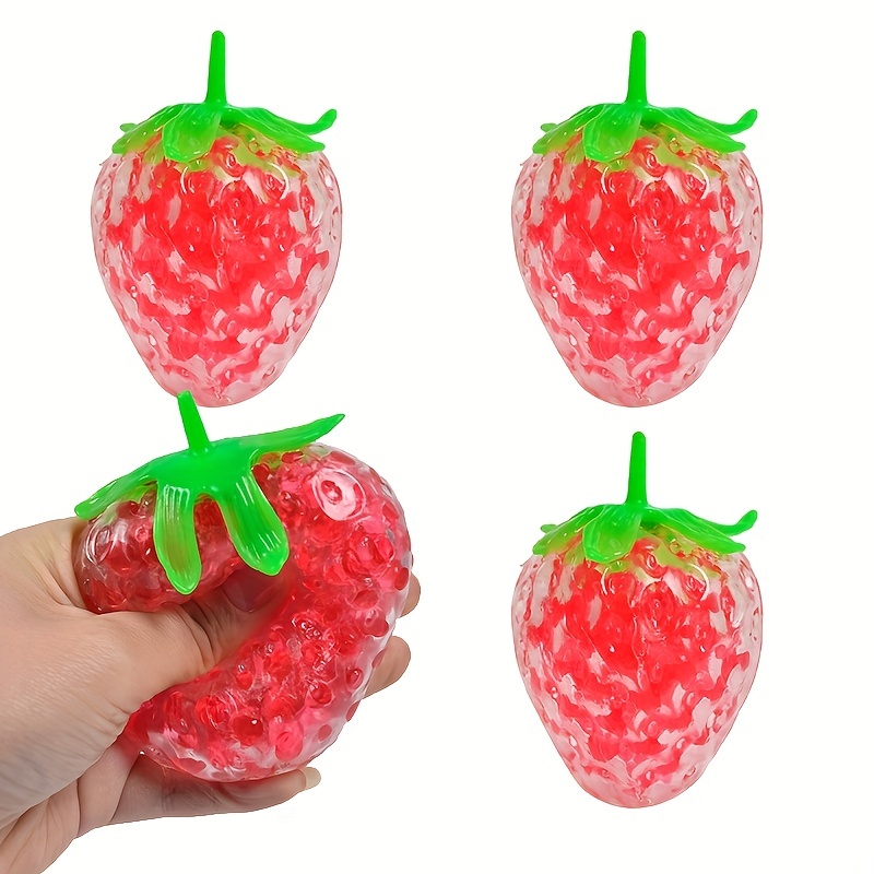Strawberry Beads Stress Ball Toy Stress Relief Toy Classic - Temu