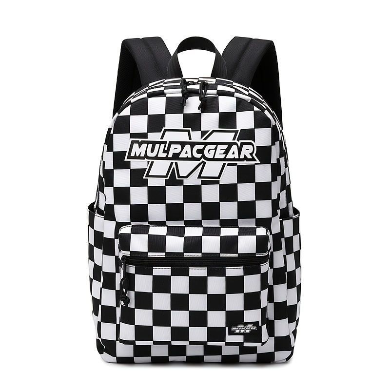 Mulpacgear Computer Backpack,checkered Flag Travel Backpacks For Men