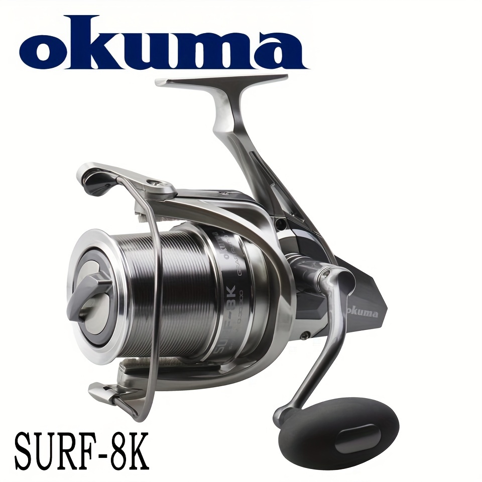 Okuma Surf-8K Baitfeeder Reel - Long Casting Carp Spinning Reel with 5+1BB  and SeaWater Resistance