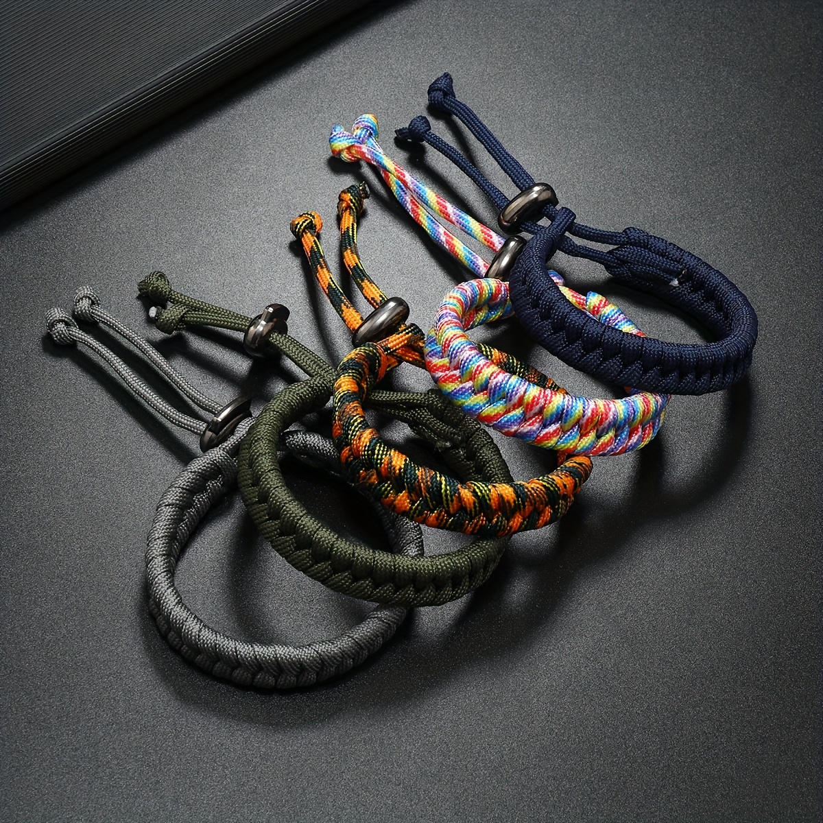 Men's Jewelry Handwoven Bracelet Outdoor Camouflage Paracord - Temu