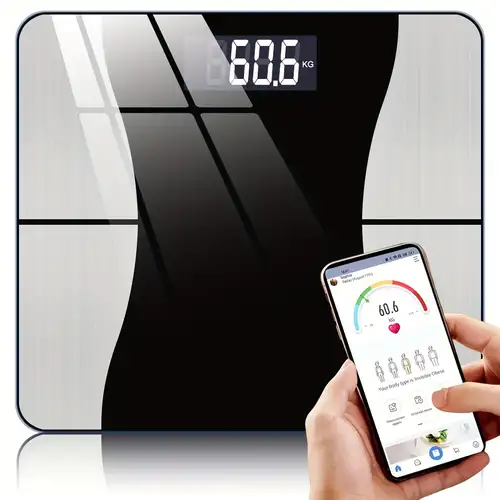 Smart Scale For Body Weight, Bt Type-c Rechargeable Body Fat Scale