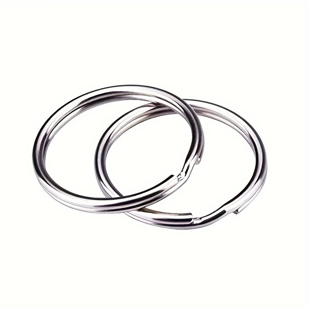 100pcs Keyring Key Chain Split Metal Key Rings For Crafts Diy Jewelry  Keyring Making 125mm