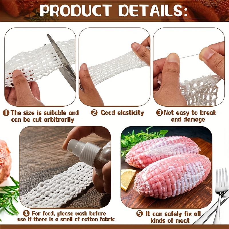 Meat Netting Roll Smoked Meat Poultry Ham Netting - Temu