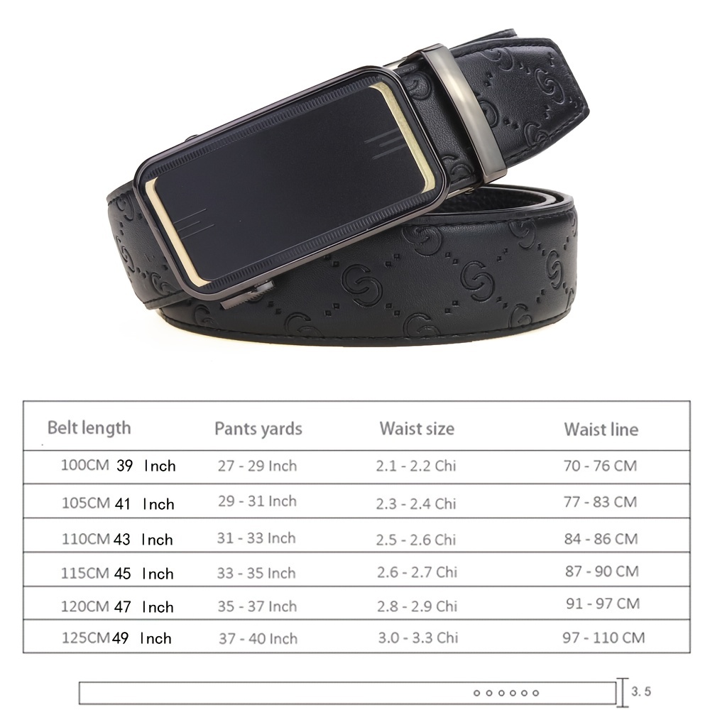 Men's Auto Buckle Belt for Business Working