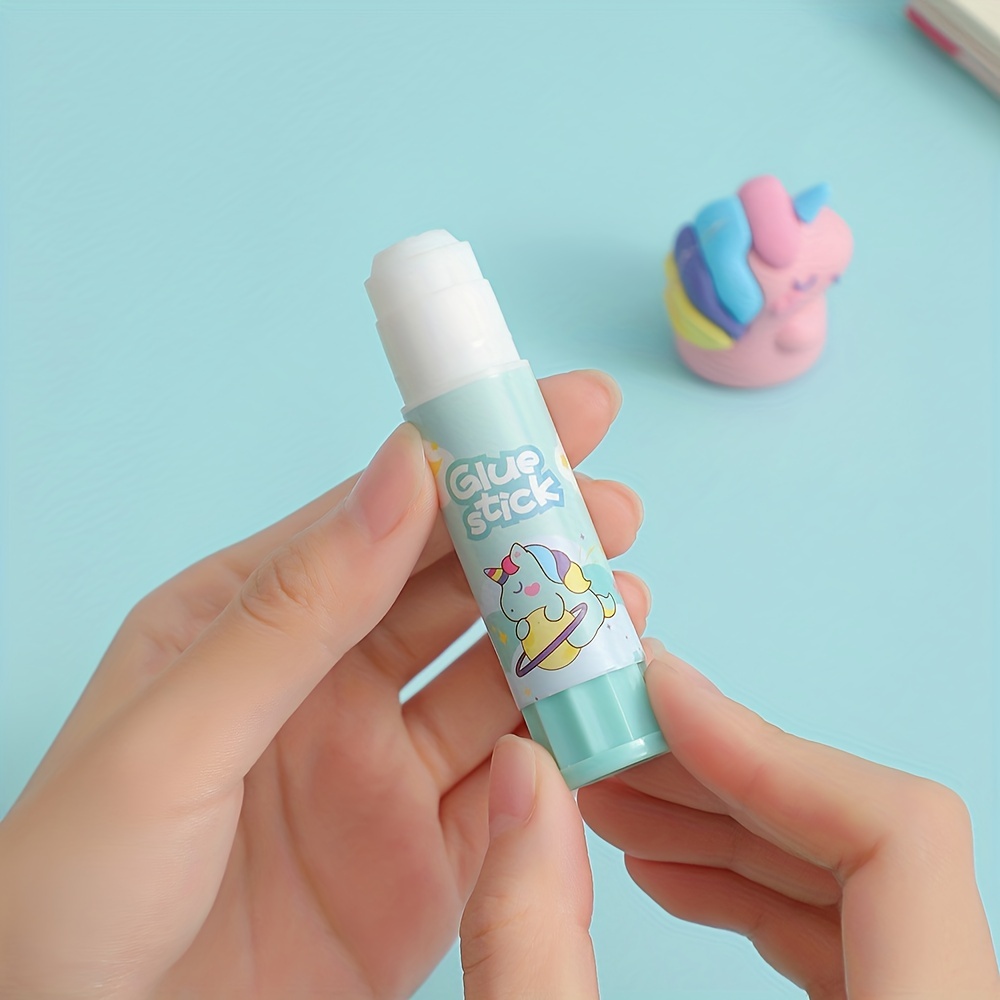 1pc Creative Cute Solid Glue Color Fruity Handmade Solid Glue Stick PVP  Strong Viscosity